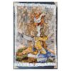 Tapis mural persan fait main de Tabriz représentant la miniature Yearning for Mercy