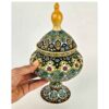 Sucrier en Poterie Persane Fait Main avec Couvercle - Minakari Émaillé