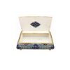 Boîte à bijoux en os artisanale avec motif Fleur & Oiseau - Organisateur parfait pour bijoux