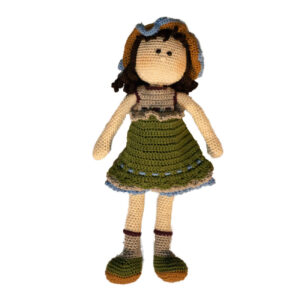 Amigurumi Poupée en Crochet Fait Main – Création Câline en Vert | Jouet en Peluche Doux