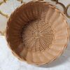 Panier en osier tissé à la main - Idéal pour les fruits avec style rustique en brun