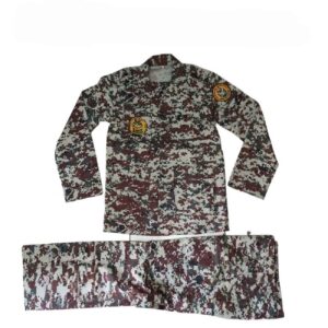 Uniforme militaire numérique épais iranien – Force de défense aérienne, grade un