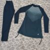 Maillot de Maillot de Bain Islamique pour Femmes avec Capuche Attachée et Leggings à Large Bande
