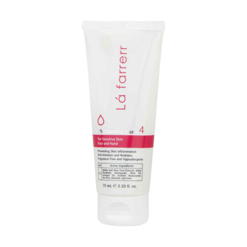 Crème Hydratante La Farrerr 4 pour Peau Sensible – Visage et Mains, Sans Parfum (pack de 2)
