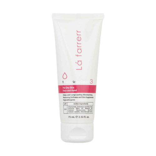 Crème Hydratante La Farrerr pour Peau Sèche – Visage et Mains, Hypoallergénique, 75 ml (pack de 2)