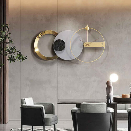 Ensemble moderne d’horloges murales en 3 pièces décoratif silencieux et sans tic-tac