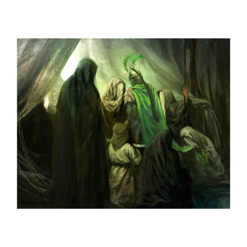 Tapisserie Murale Muharram de l’Imam Hossein – L’Adieu Final
