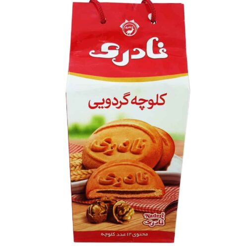 Naderi Koloocheh Biscuits Persans Tamponnés aux Noix – Pack de 12 (x6) – 3600g