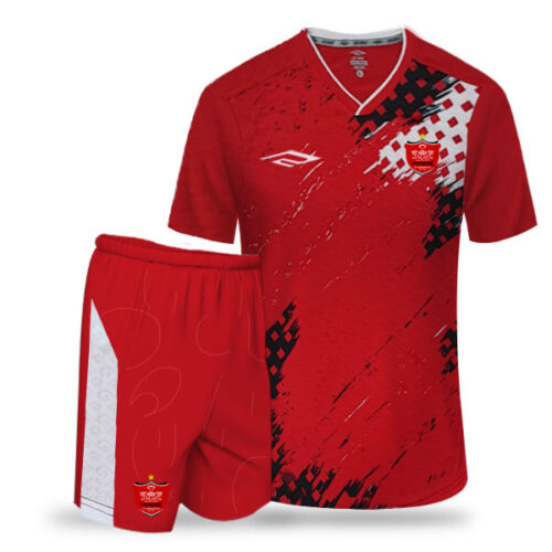 Maillot d’Entraînement Officiel Persepolis et Shorts – Ligue Pro du Golfe Persique pour les Fans