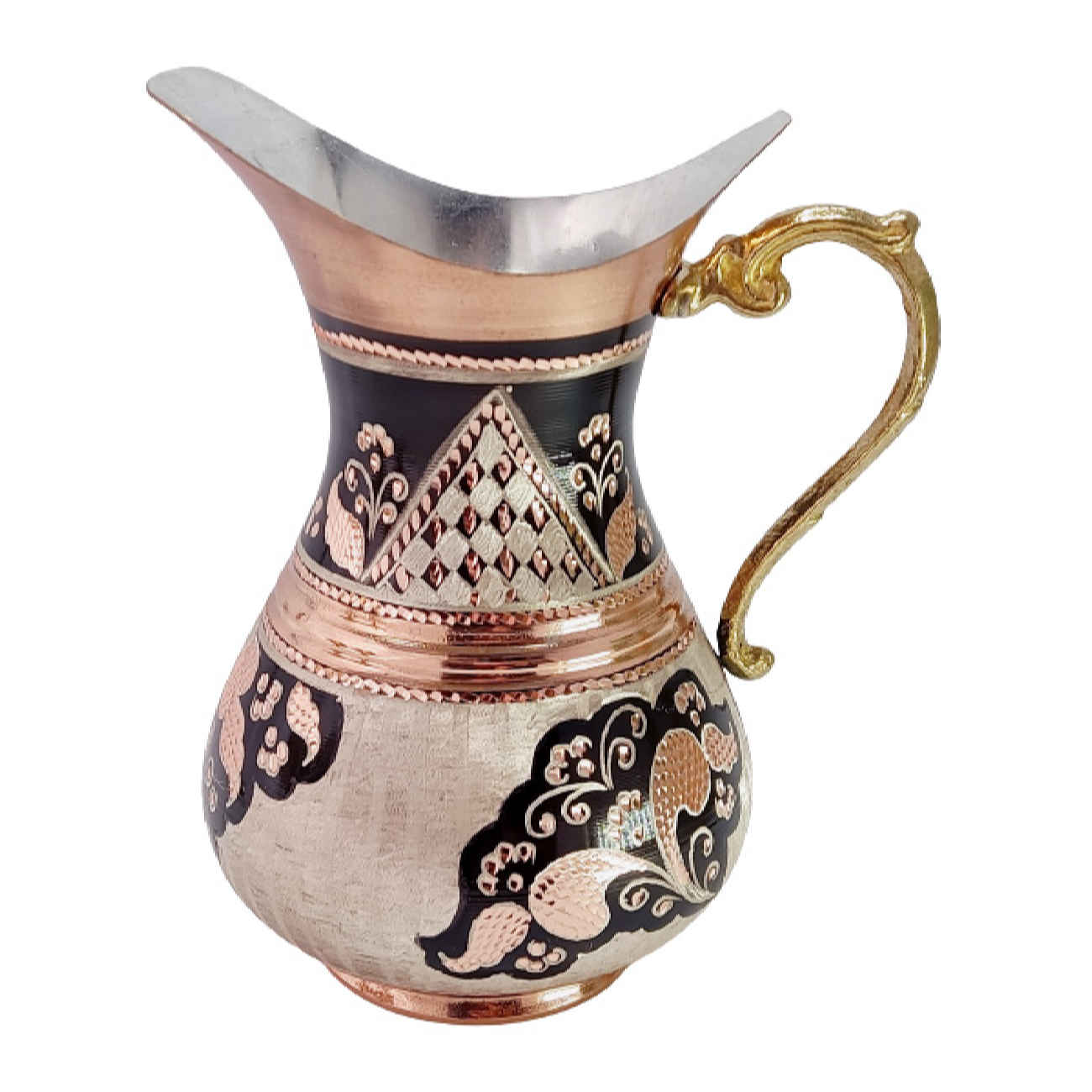 Cruche en cuivre perse - Art artisanal, tradition et style de maison