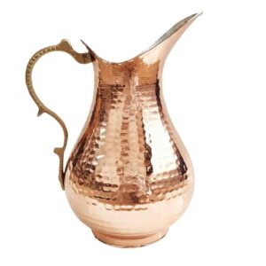 Cruche en cuivre perse – Art artisanal pour maison traditionnelle et moderne