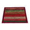 Tapis Gabbeh persan en laine tissé à la main dans le Shiraz, rayé bordeaux
