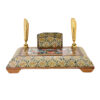 Porte-stylo en bois persan fait main pour bureau - Accessoire de bureau personnalisable