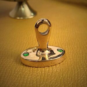 Timbre moderne perse en bronze avec tampon encreur – Une pièce intemporelle pour personnaliser votre papeterie