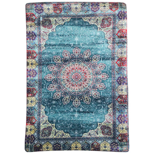 Taie d’oreiller en velours persan avec design de tapis (paquet de 2)