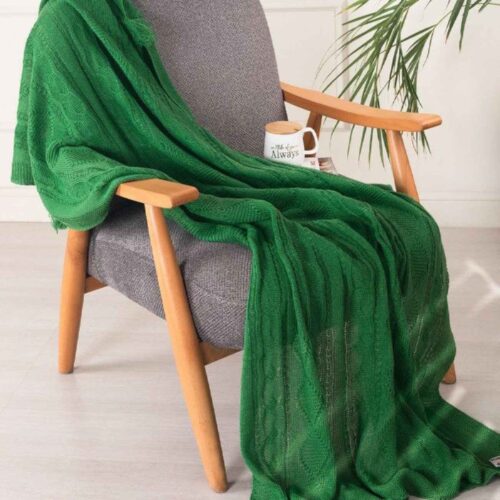 Couverture Tricotée Décorative pour Canapé – Alliance Parfaite de Confort et de Style