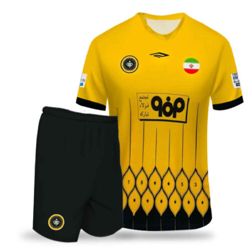 Kit Domicile Sepahan 2024 avec Short assorti – Dernier Design