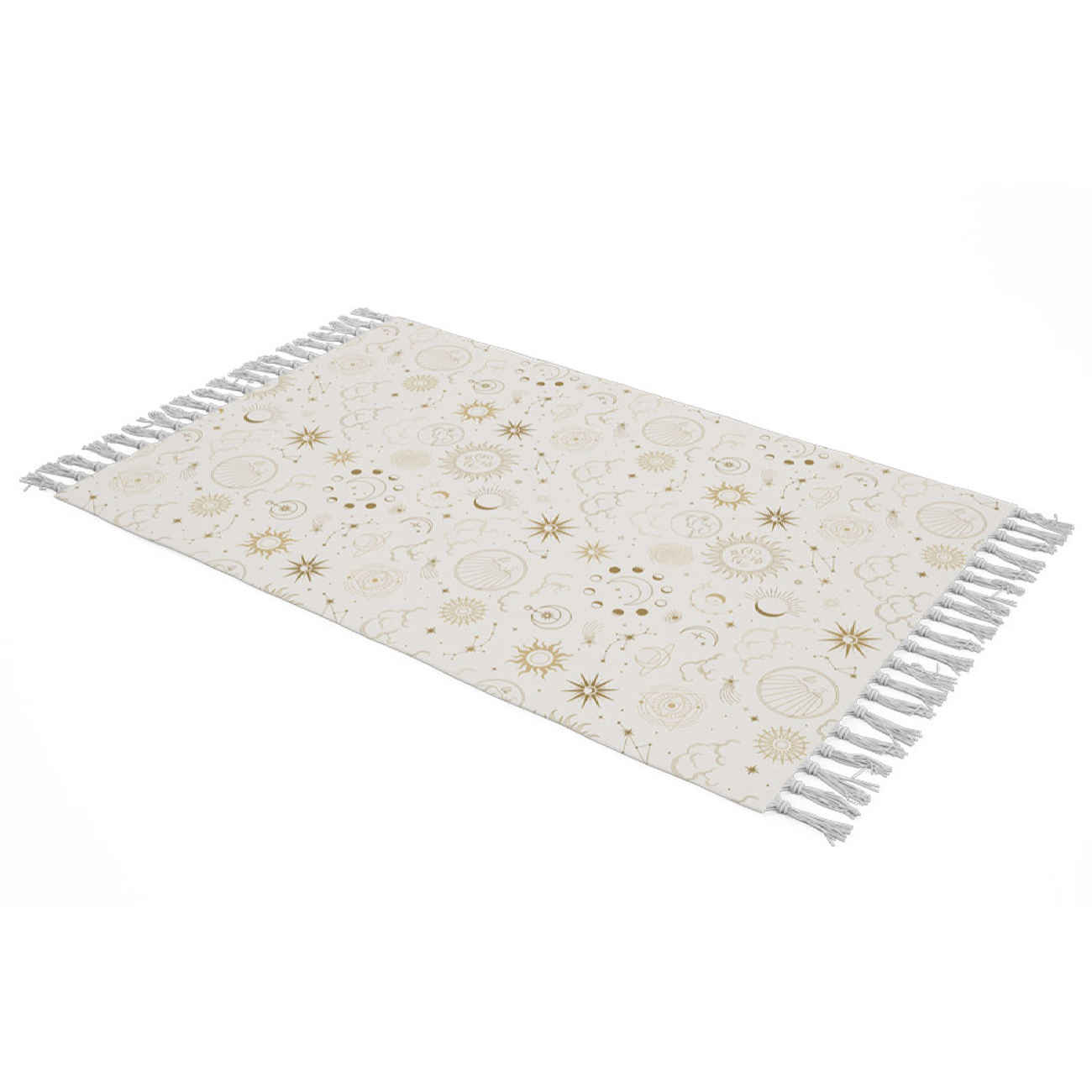 Plaid pour Canapé Motif Soleil et Lune – Idéal pour une Soirée Cinéma, la Détente & la Déco