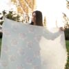 Plaid pour Canapé Motif Flocon de Neige Hivernal – Douillet et Élégant en Toute Saison