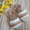 Sandale Macramé à Brides - Style Boho avec Design de Perles