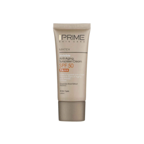 Crème Solaire pour Tous Types de Peaux – Prime SPF50 Incolore et Anti-Rides (Lot de 2)