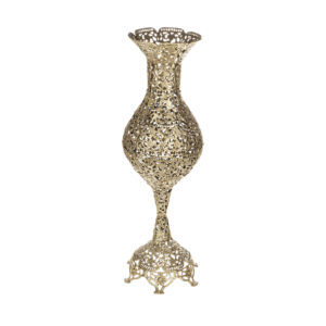 Vase en laiton traditionnel fait main pour arrangement floral artistique
