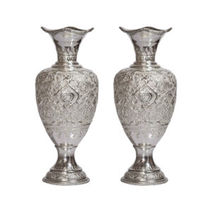 Vase en laiton fait main avec design grenade Set de 2