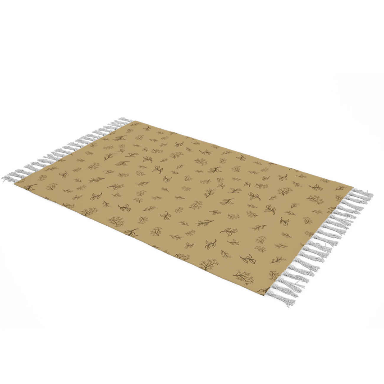 Plaid en Velours pour Canapé au Motif Feuilles – Meilleur Choix pour la Déco du Salon