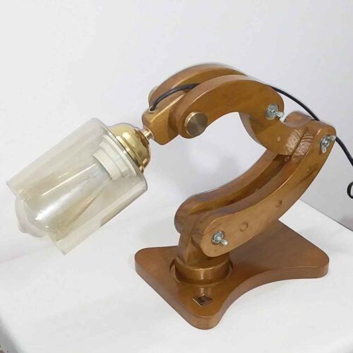 Lampe de bureau en bois élégante et réglable – Solution d’éclairage idéale pour le travail et l’étude