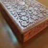 Wooden Jewelry Box with Floral Design - Artisan Craftsmanship for Timeless Charm