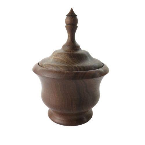 Bol à sucre en bois pour un rangement stylé – Harmonie sculptée