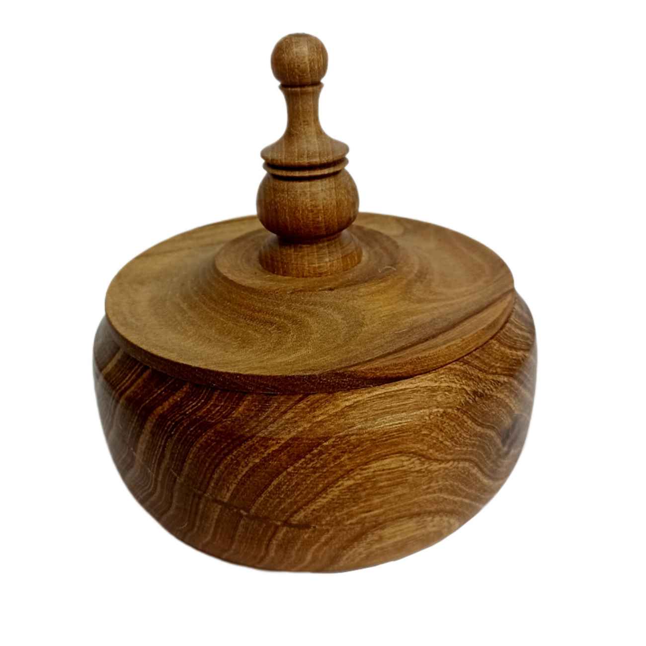 Magnifiquement fabriqué, bol à sucre en bois pour un usage quotidien