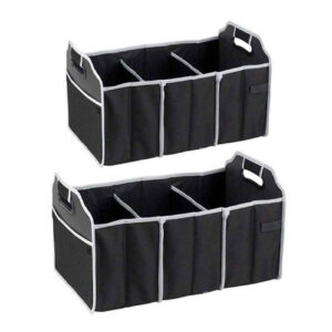 Organisateur de Coffre Voiture – Durable & Pliable, Facile à Transporter, Lot de 2