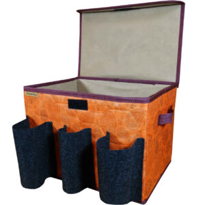 Organisateur de Coffre Voiture – Base Étanche & Pliable avec Design Cachemire