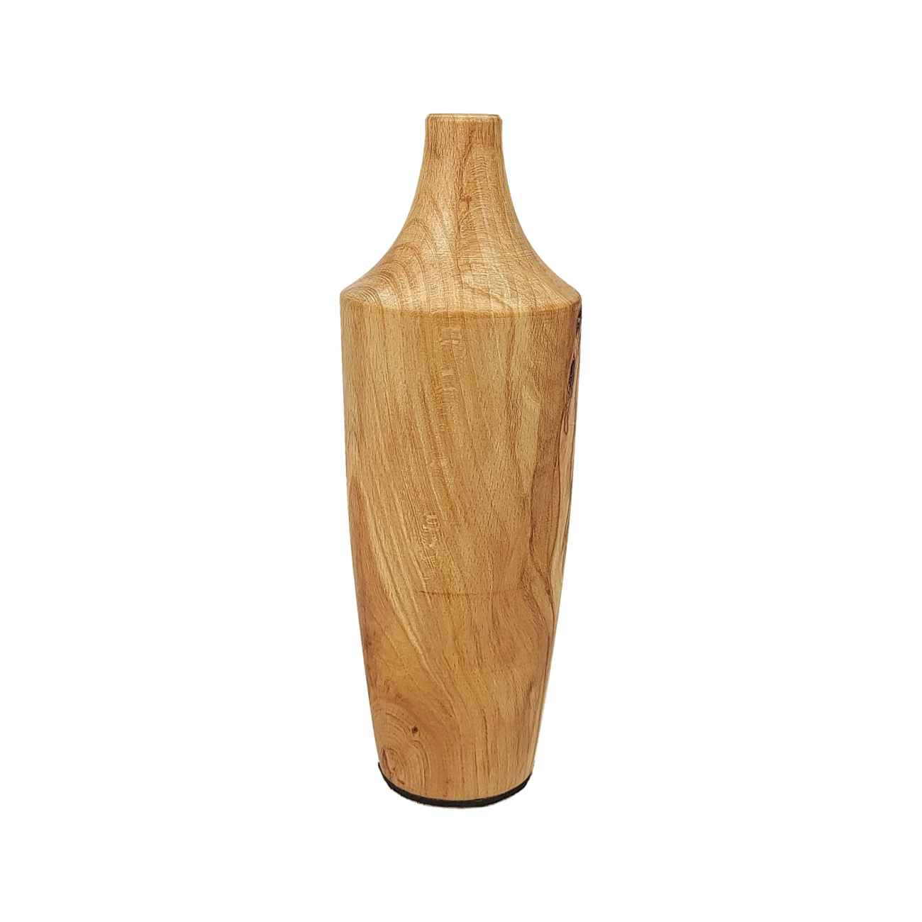 Decorative Wooden Vase - Perfect for Flowers or Standalone Art