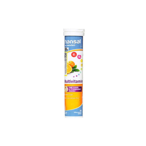 Comprimé effervescent multivitaminé au goût d’orange – Paquet de 1 et 20 comprimés
