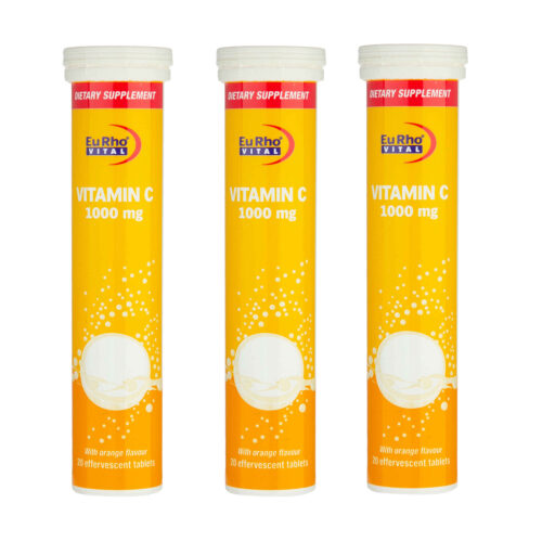 Comprimé effervescent de vitamine C – Paquet de 3 et 60 comprimés (300 gr)