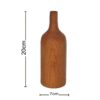Vase à bourgeons en bois élégant - Parfait pour les intérieurs modernes et classiques.