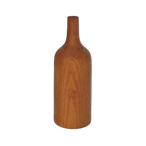 Vase à bourgeons en bois élégant – Parfait pour les intérieurs modernes et classiques.