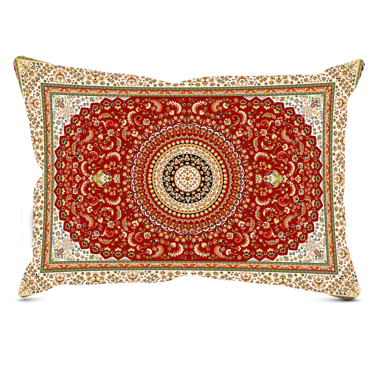 Taie d'oreiller élégante persane – Inspirée du tapis pour la décoration intérieure (paquet de 2)