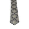 Cravate brodée pour homme - Inspirée de la tradition persane avec détails faits main en gris clair