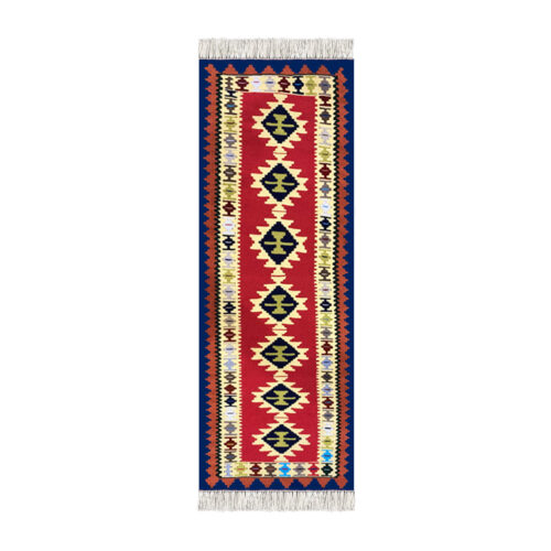 Chemin de table en tapis persan de style Qashqai fait main – Riche en héritage et artisanat