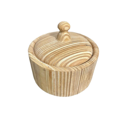 Bol à sucre en bois fait main – Une touche naturelle pour votre cuisine