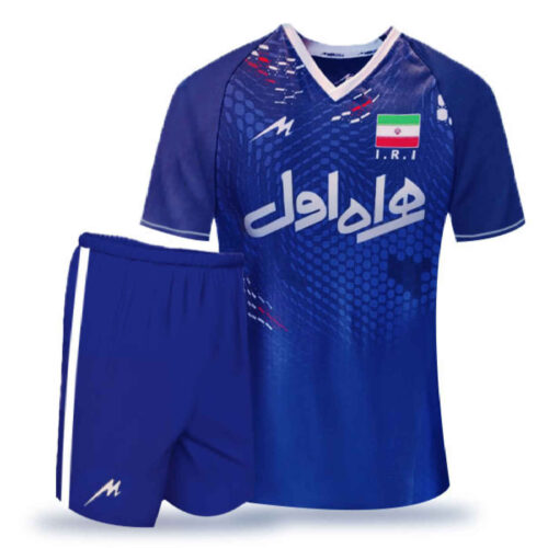 Maillot de l’Équipe Nationale de Volleyball d’Iran et Short 2023 (Troisième Kit – Original) – Parfait pour les Fans