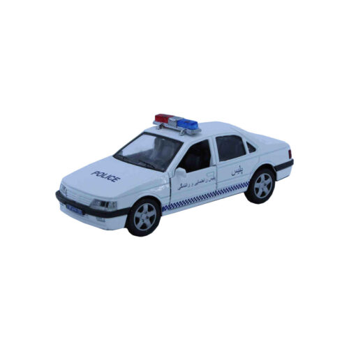 Voiture jouet iranienne Peugeot 405 – modèle police de la circulation pour collectionneurs avec détails réalistes