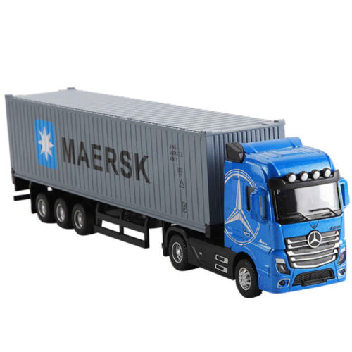 Camion jouet Mercedes-Benz Actros 1996 – avec conteneur MSC et détails complexes