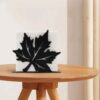 Porte-mouchoirs en métal – Idéal pour la maison et le bureau avec design de feuille