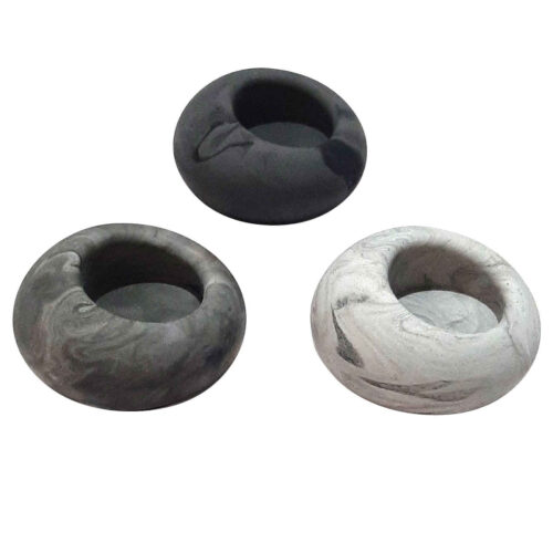 Porte-bougie en béton minimaliste – Simple et durable, set de 3