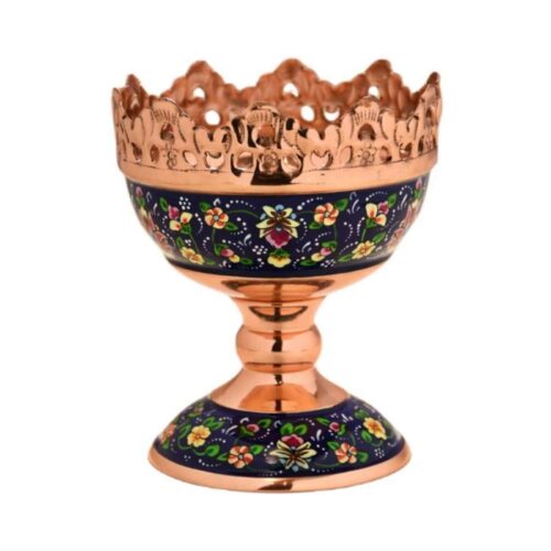 Bol décoratif en cuivre persan – Traditionnel et moderne avec motif floral