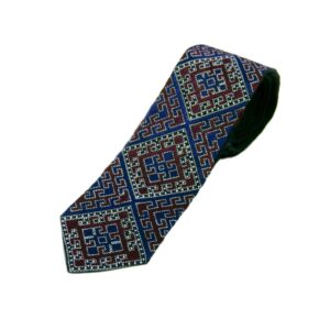 Cravate pour homme persane – Broderie avec design géométrique
